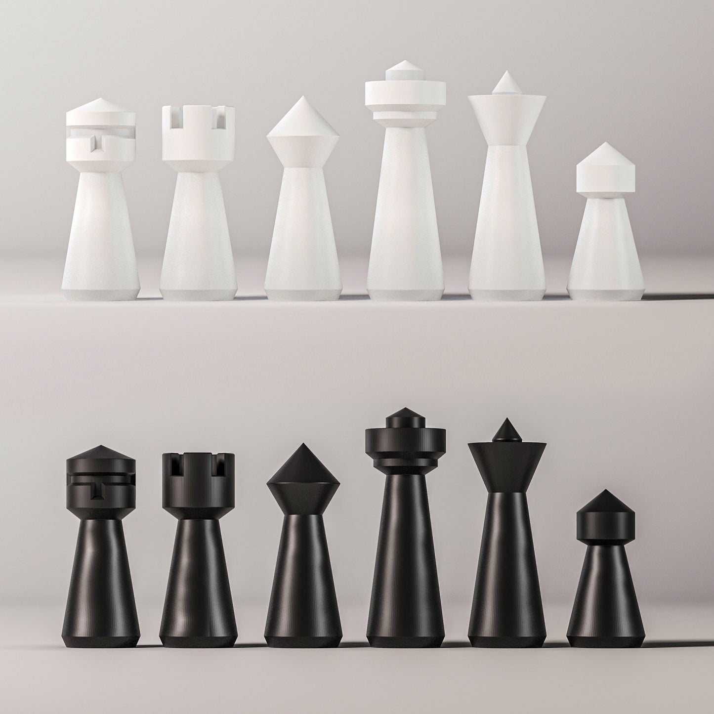 Modern Glass Chess Set: Weighted Pieces, Unique Design